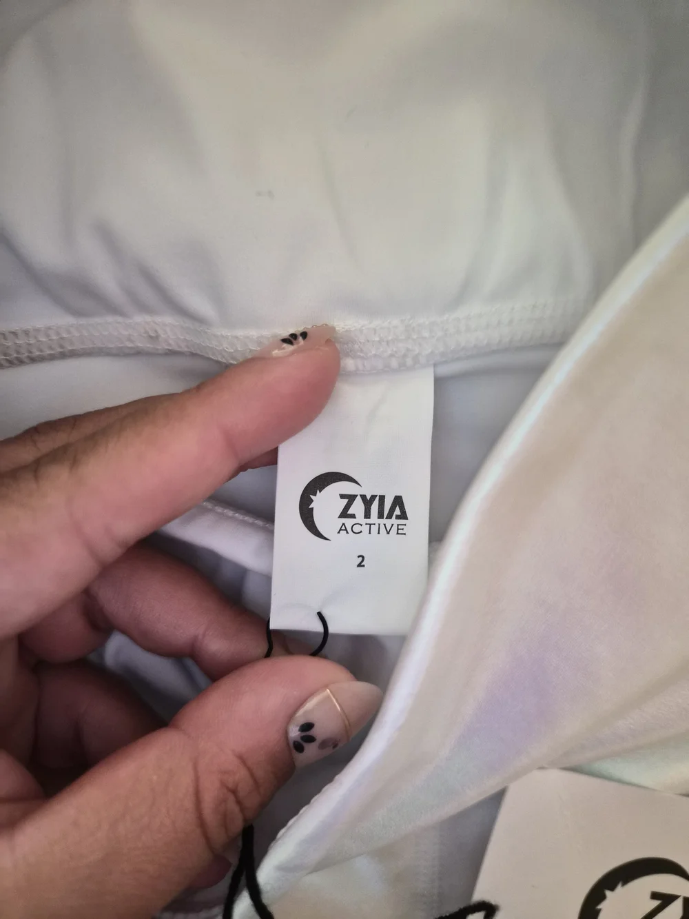 ZYIA White High-Rise Leggings - Picture 2 of 3